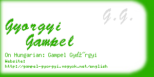 gyorgyi gampel business card